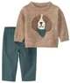 Carter's Set 2 piese Dog - pulover si pantaloni foto