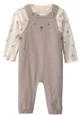 Carter's Set 2 piese Teddy - salopeta lunga si bluza foto