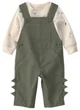 Carter's Set 2 piese Dino - salopeta lunga si bluza foto