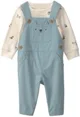 Carter's Set 2 piese Wolf - salopeta lunga si bluza foto