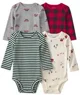 Carter's Set 4 body cu maneca lunga Holiday foto