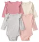 Carter's Set 4 body cu maneca lunga Soft Pink foto
