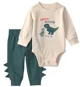 Carter's Set 2 piese Daddy-saurus Loves Me - body si pantaloni foto
