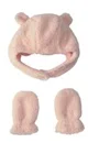 Carter's Set caciulita si manusi din sherpa Pink Teddy foto