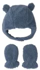 Carter's Set caciulita si manusi din sherpa Navy Teddy foto