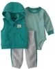 Carter's Set 3 piese Varsity - vesta fara maneci cu gluga, body si pantaloni foto