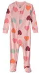 Carter's Pijama cu talpa din bumbac Pink Hearts foto