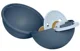 Set suzeta din latex si cutie mini BIBS Colour Baby Blue&Steel Blue (6-18 luni) foto