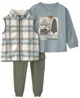 Carter's Set 3 piese Adventure - vesta cu fermoar, bluza cu maneca lunga si pantaloni foto