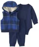 Carter's Set 3 piese Buffalo - vesta cu gluga, body si pantaloni foto