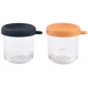 Set 2 recipiente din sticla Beaba Night Blue/Honey, 250 ml foto
