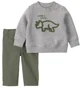 Carter's Set 2 piese Dino Here I Come - hanorac si pantaloni foto