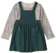 Carter's Set 2 piese Floral - salopeta tip rochita si bluza foto