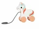 Jucarie din lemn de tras Tooky Toy Unicorn foto