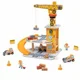 Set de joaca din lemn Tooky Toy Macara portuara foto