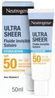 Fluid pentru fata Neutrogena Ultra-Sheer Invisible Sun Moisture Fluid SPF 50, 50 ml foto