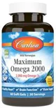 Supliment alimentar Carlson Lab Maximum Omega 2000 mg, 60 capsule foto