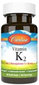 Supliment alimentar Carson Lab Vitamin K2 MK-7 90 mcg, 60 capsule foto