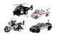 Set de vehicule de politie Wenyi cu inertie, sunete si lumini 1:20 foto