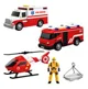 Vehicule de salvare Wenyi cu frictiune, lumini si sunete 1:32 foto