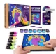 Pictura pe numere 3D cu plastilina aerata Okto Air Clay Bufnita, 29x29 cm foto