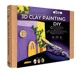 Tablou 3D cu plastilina aerata Okto Air Clay Amiaza de lavanda, 30x30 cm foto