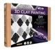 Tablou 3D cu plastilina aerata Okto Air Clay Armonie monocroma, 30x30 cm foto