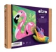 Tablou 3D pe numere din plastilina aerata Okto Air Clay Flamingo roz, 29x29 cm foto