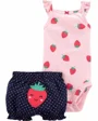Carter's Set 2 piese Capsunica - body si pantaloni scurti foto