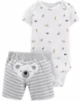 Carter's Set 2 piese Koala - body cu animalute si pantaloni scurti foto