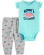 Carter's Set 2 piese Dinozaur - body si pantaloni foto