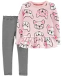 Carter's Set 2 piese Bulldog francez - bluza si pantaloni foto