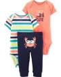 Carter's Set 3 piese Crab - 2 body si pantaloni foto