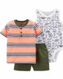 Carter's Set 3 piese OZN - body, tricou si pantaloni scurti foto