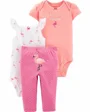Carter's Set 3 piese Flamingo - 2 body si pantaloni foto