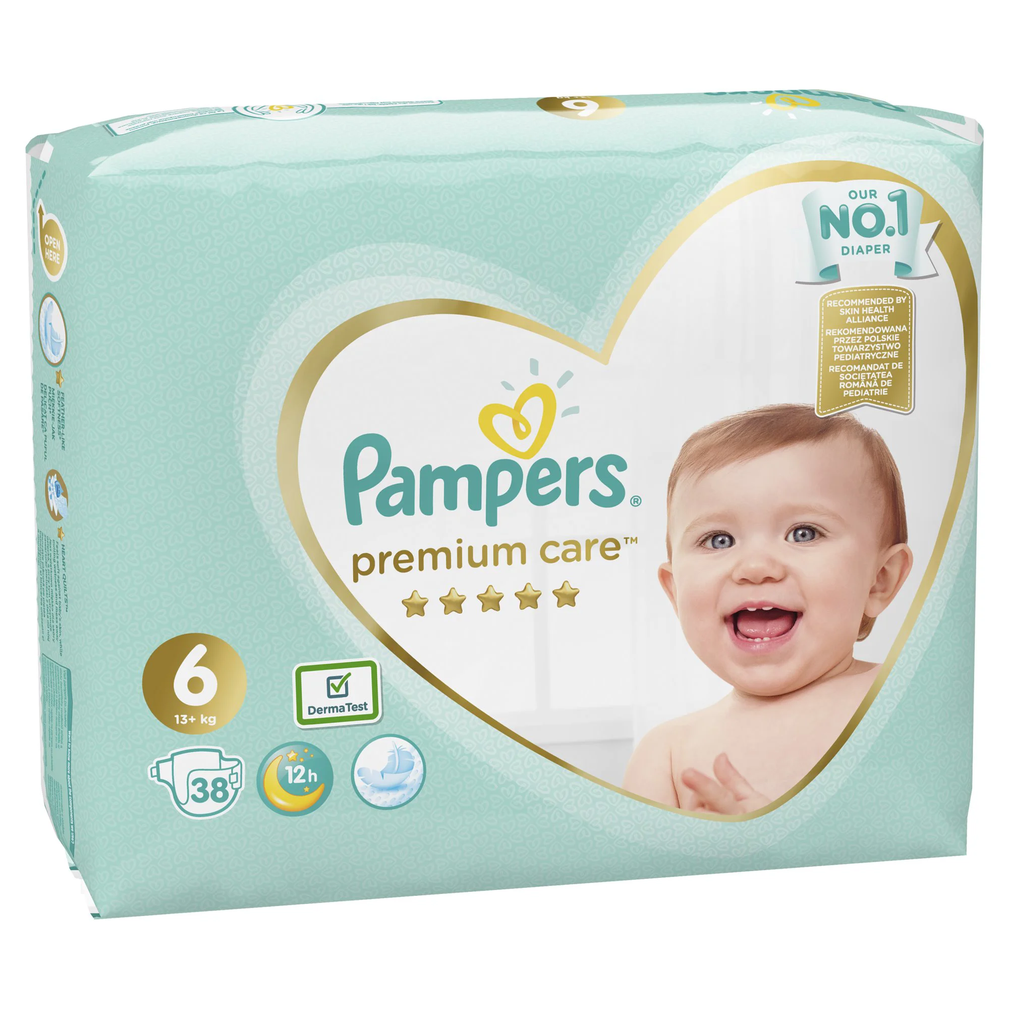 Scutece Pampers Premium Care 6 (13+ kg), 38 buc. foto
