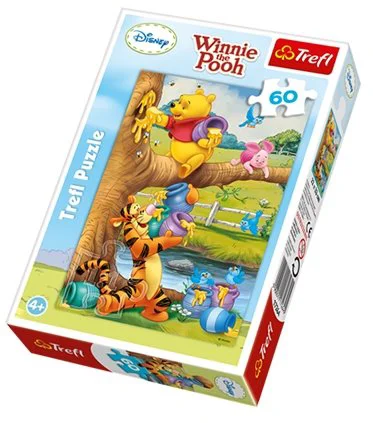Puzzle Trefl Disney Winnie the Pooh "A little something", 60 piese foto