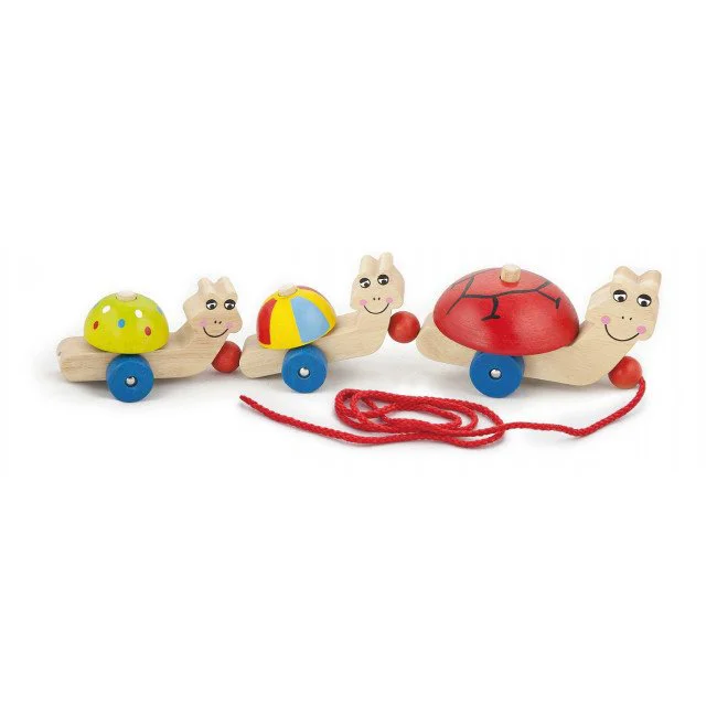 Деревянная игрушка Viga Toys Pull-along Turtle foto