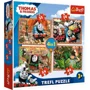 Puzzle Trefl Disney Thomas and Friends "Travels around the world", 4 in 1 (35+48+54+70 piese)