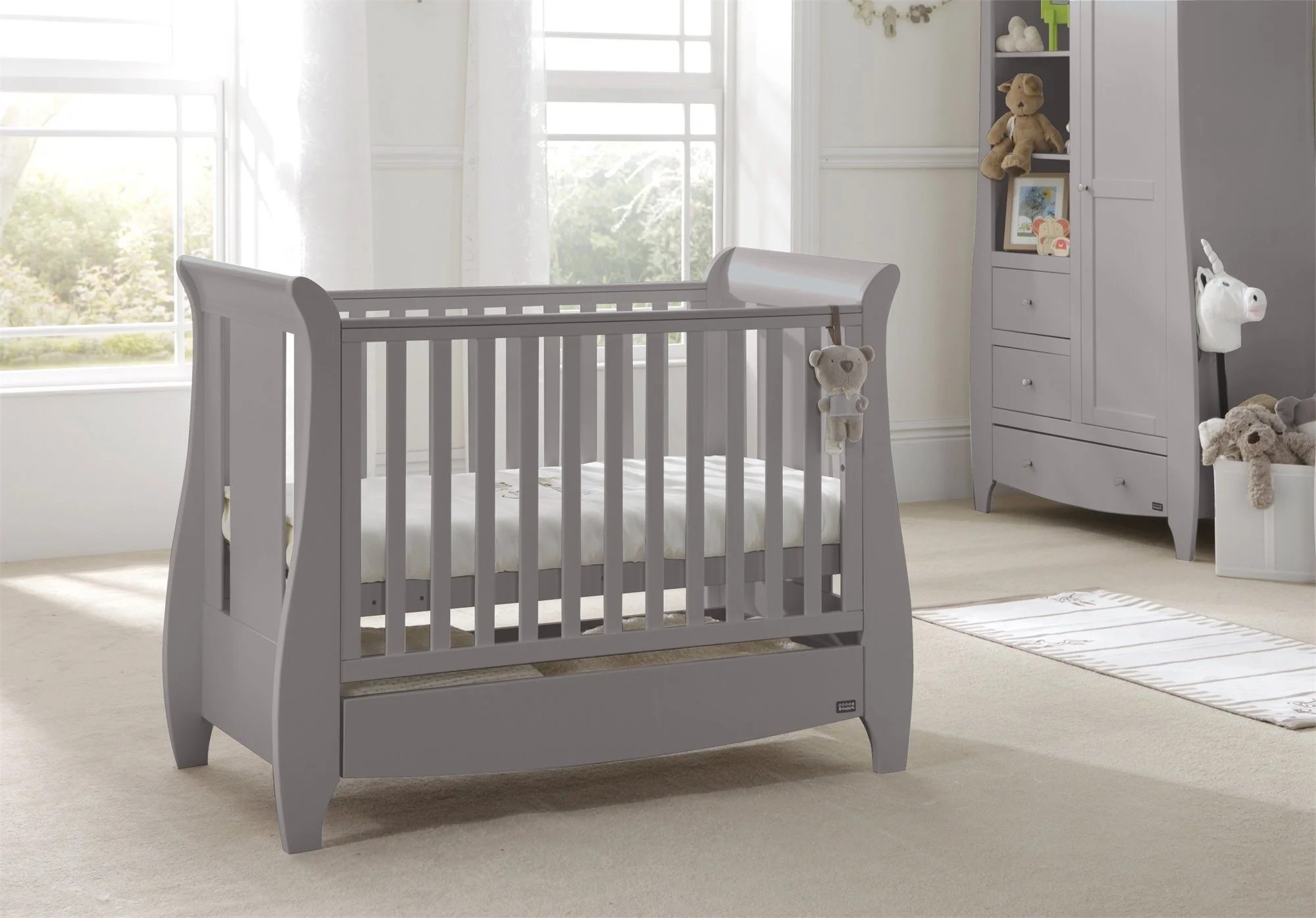 Деревянная кроватка 3 в 1 Tutti Bambini Katie Grey