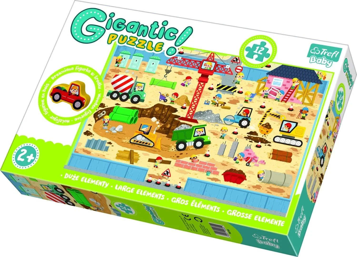 Puzzle Trefl Gigantic "Construction site", 12 MAXI piese foto