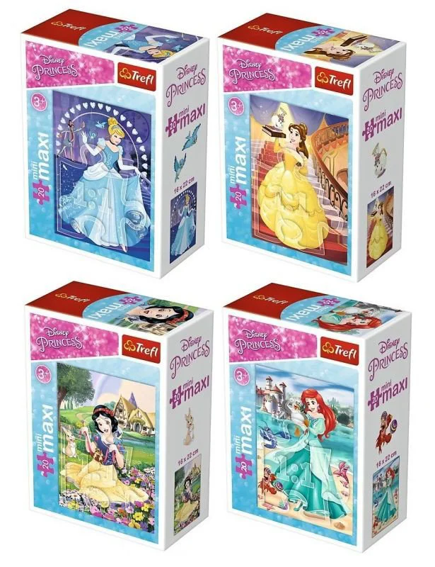 Puzzle miniMaxi Trefl Disney In the Princesses world, 20 piese foto