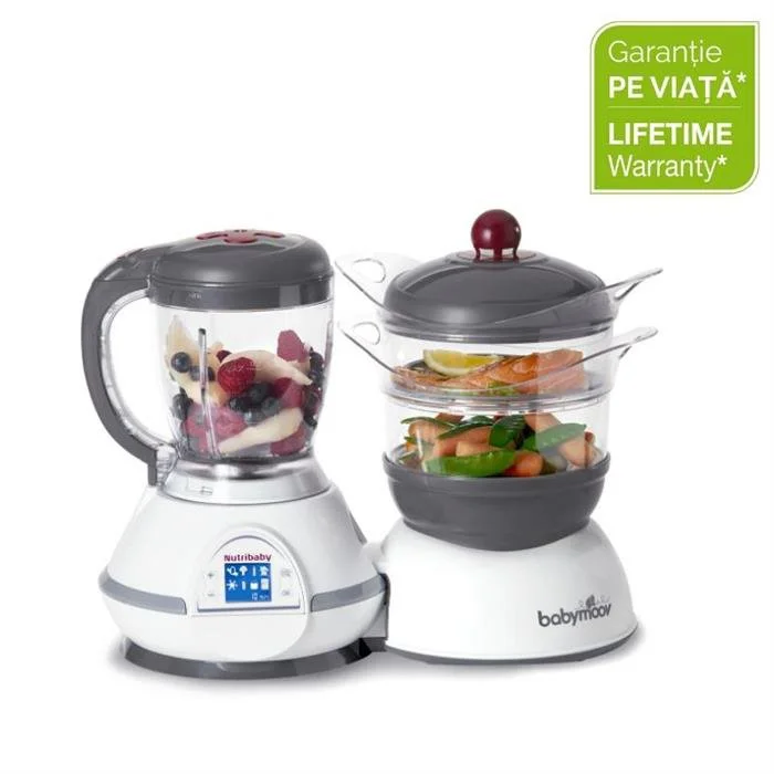 Многофункциональный кухонный комбайн 5 в 1 Babymoov Nutribaby Серый
