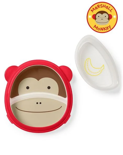 Набор Skip Hop Zoo Smart Тарелка и миска Обезьяна foto