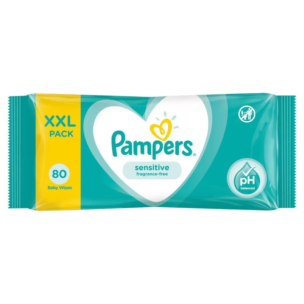 Servetele umede Pampers Sensitive, 80 buc.