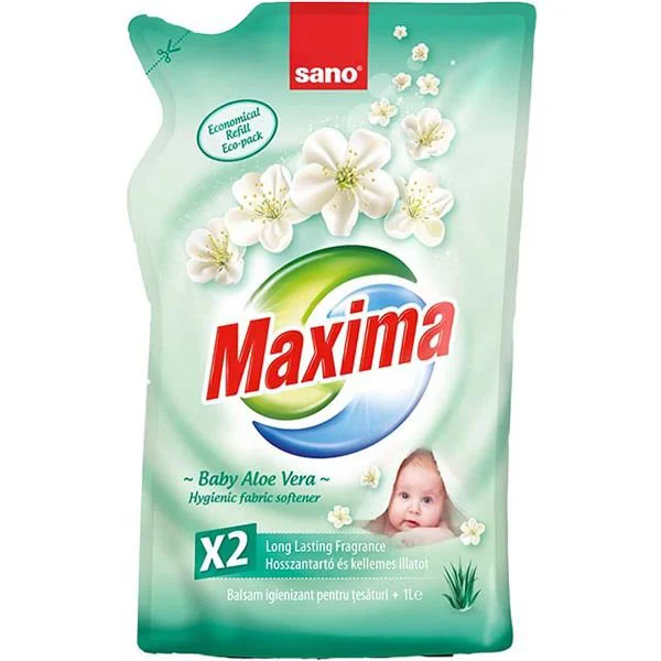 Кондиционер для детского белья Sano с алоэ вера, 1 Л