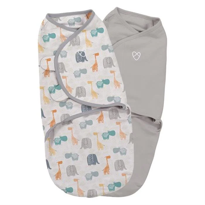 Sistem de infasare pentru bebelusi Summer Infant SwaddleMe Jungle (0-3 luni), 2 piese foto