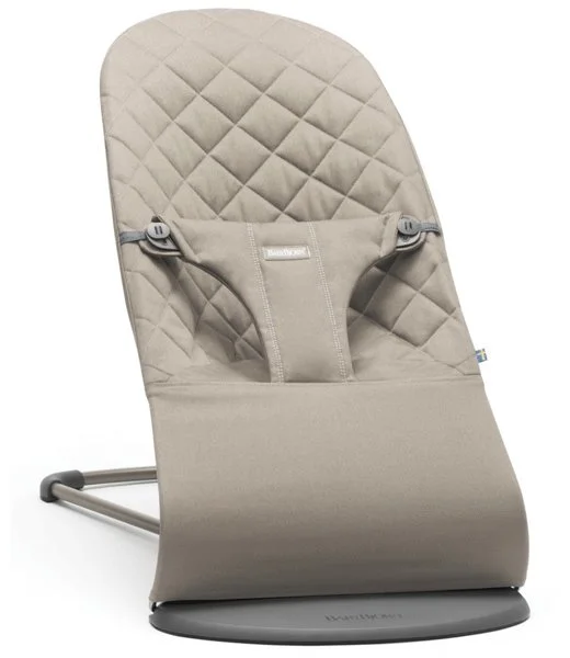 Кресло-шезлонг BabyBjorn Bliss Sand Grey, хлопок