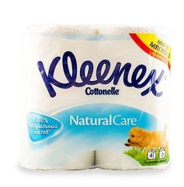 image for Hartie igienica Kleenex Natural Care White (3 straturi), 4 buc. foto