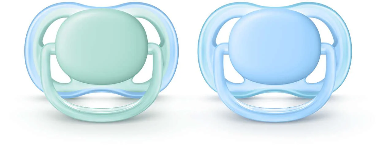 image for Suzete ortodontice Philips AVENT Ultra AIR Blue (0-6 luni), 2 buc. foto